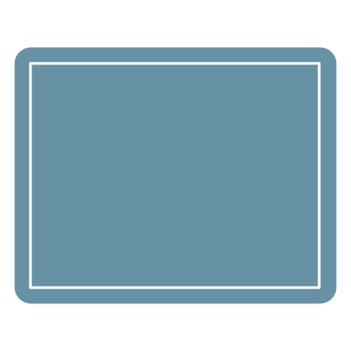 Elegante elemento de diseño rectangular azul. Diseño PNG