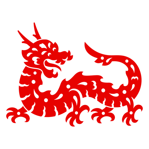 Design de ilustração de dragão em estilo chinês tradicional Desenho PNG