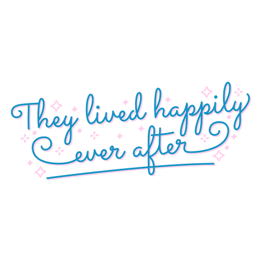 Charming fairytale quote design PNG Design