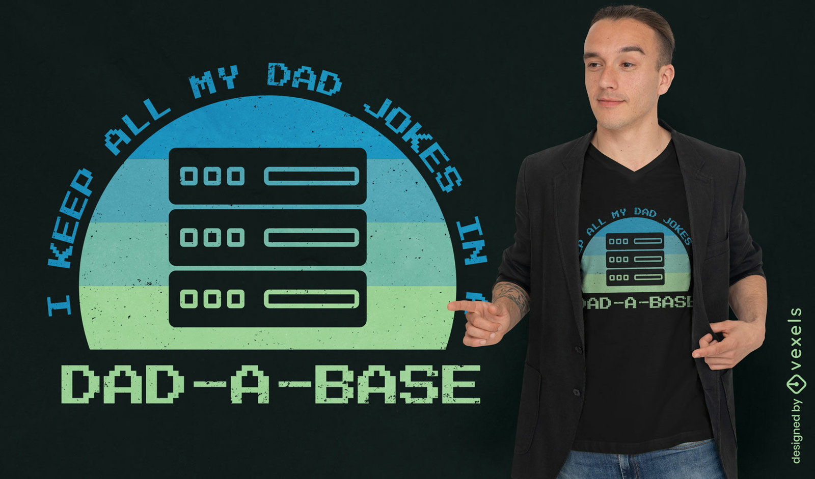 Diseño de camiseta de cita de tecnología de bromas de papá