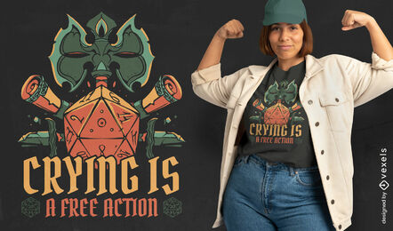 Fantasie-RPG-Brettspiel-T-Shirt-Design