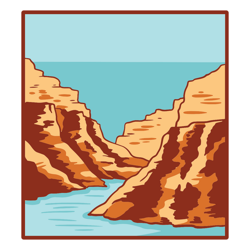 The grand canyon in arizona PNG Design