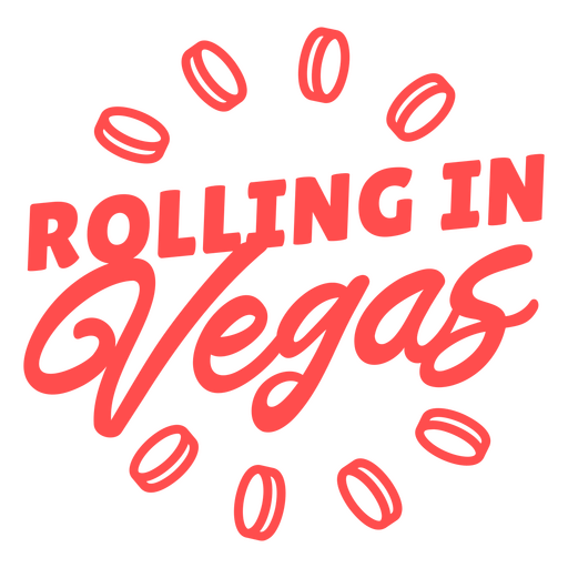 Rolling in vegas logo PNG Design