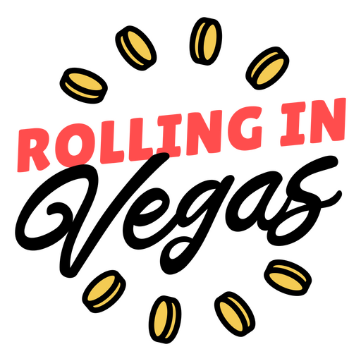 Rolling in coffee logo PNG Design