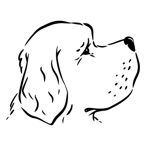 Ilustração de silhueta de cachorro brincalhão Desenho PNG