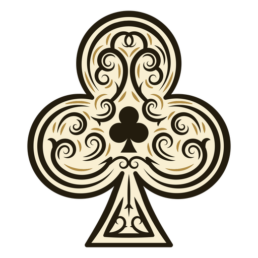 Pôquer de símbolo intrincado de espada Desenho PNG