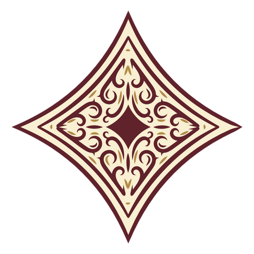 Diamante ornamentado Desenho PNG