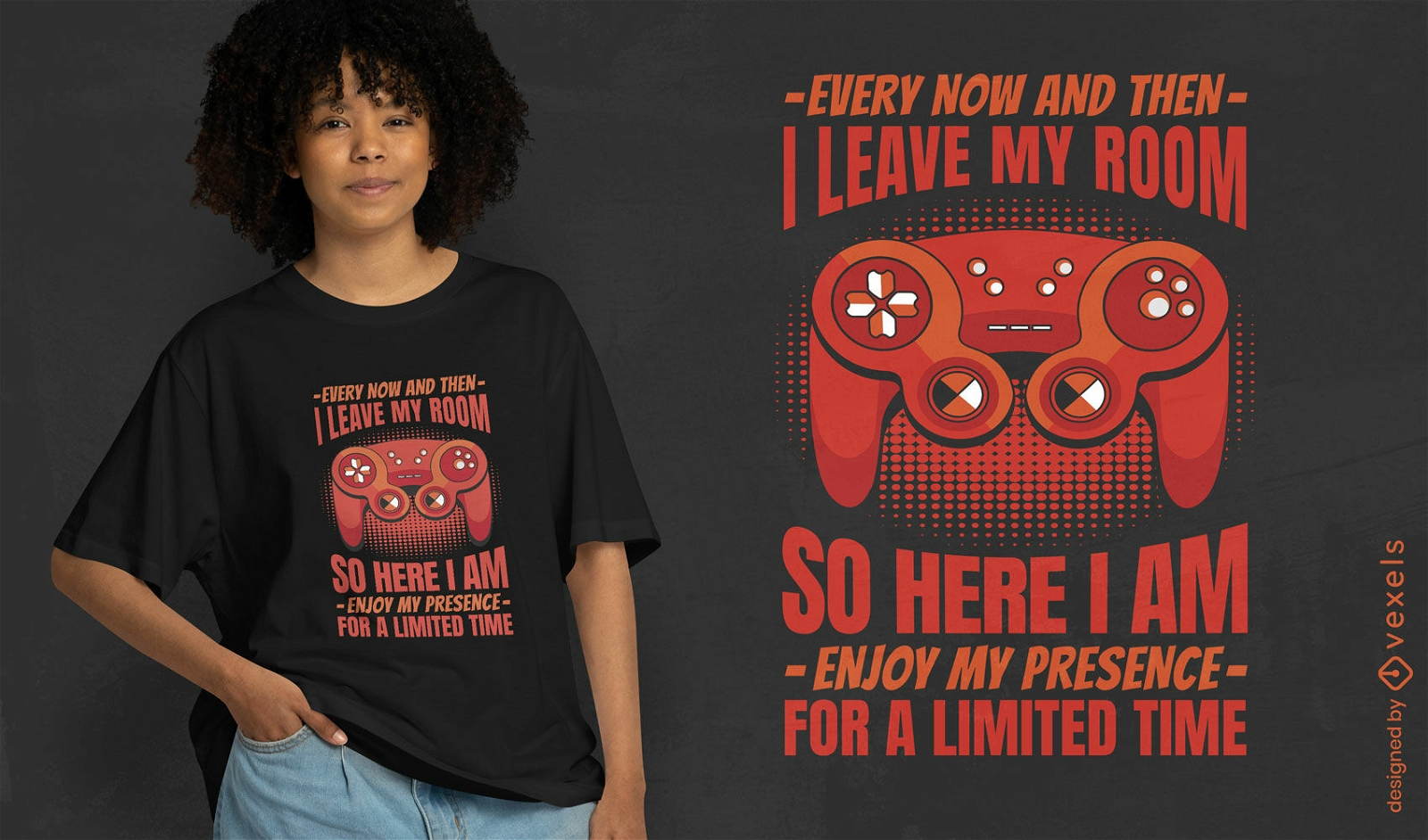 Game controller funny quote t-shirt design