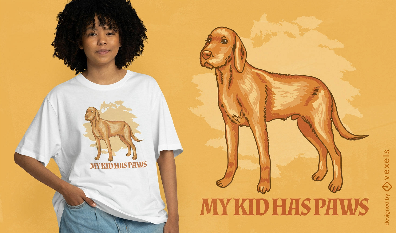 Design de camiseta com citação de pai de cachorro