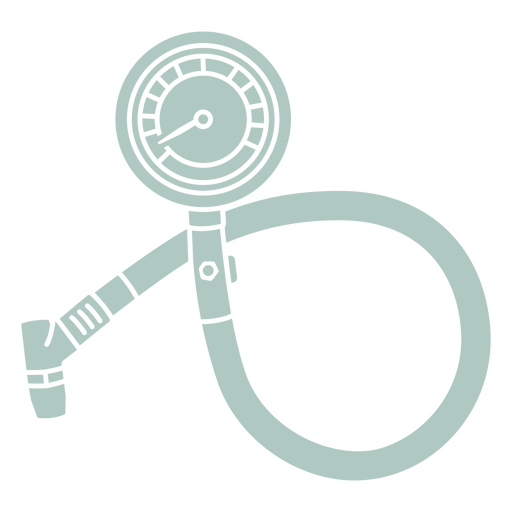 Silhouette of a pressure gauge PNG Design