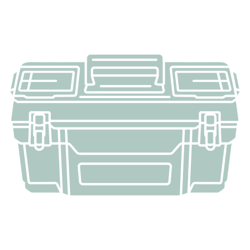 Icono de caja de herramientas recortado Diseño PNG