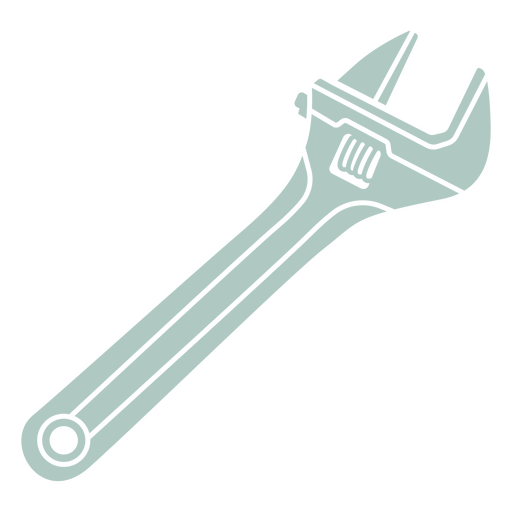 Schraubenschlüssel-Symbol ausgeschnitten PNG-Design