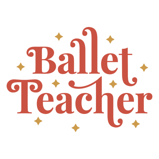 Ballet teacher PNG Design