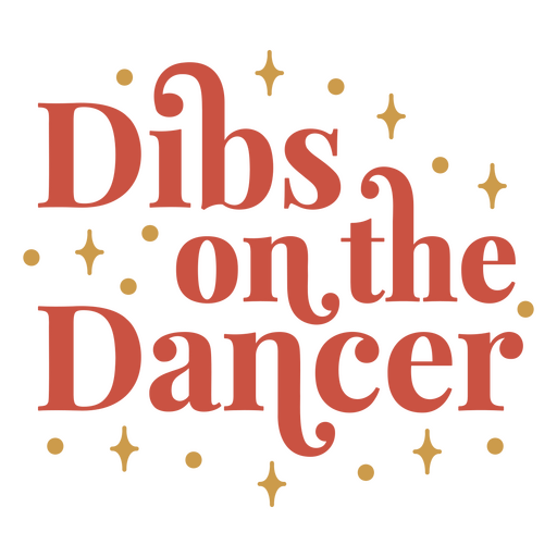 Fibs on the dancer PNG Design