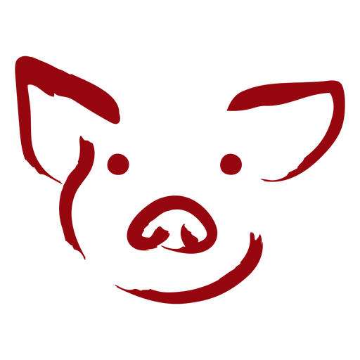 Diseño de ilustración de cara de animal abstracta para ropa informal Diseño PNG