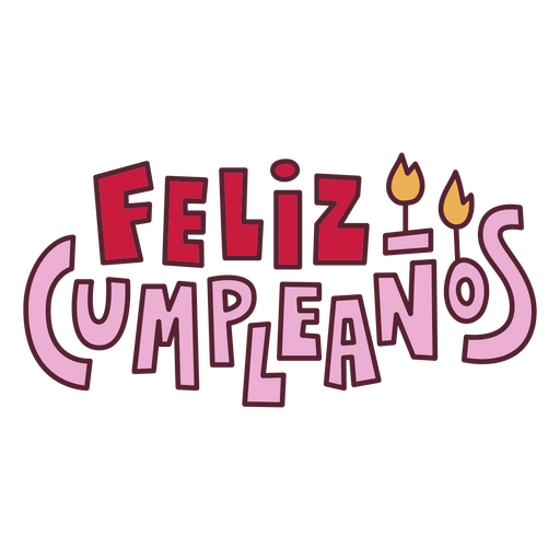 Das Logo für Feliz Cumpleanos PNG-Design