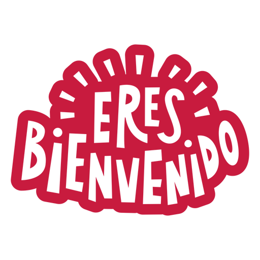 The logo for eres bienvenido PNG Design