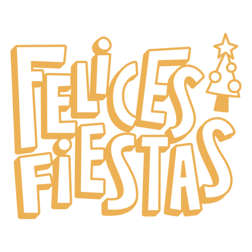 Felices fiestas quote PNG Design