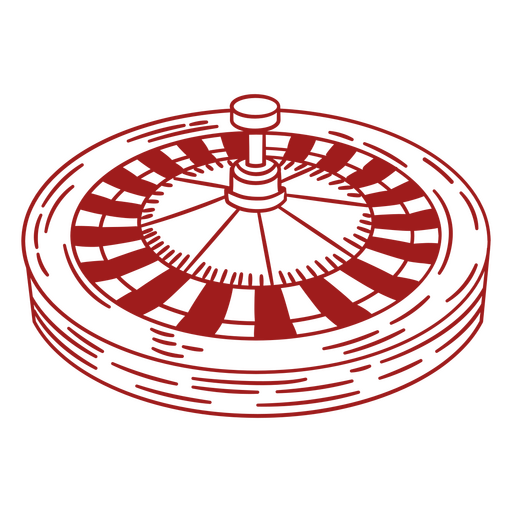 Roda de roleta vermelha Desenho PNG