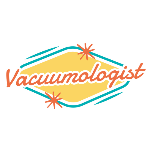 Das Wort Vakuumologe PNG-Design