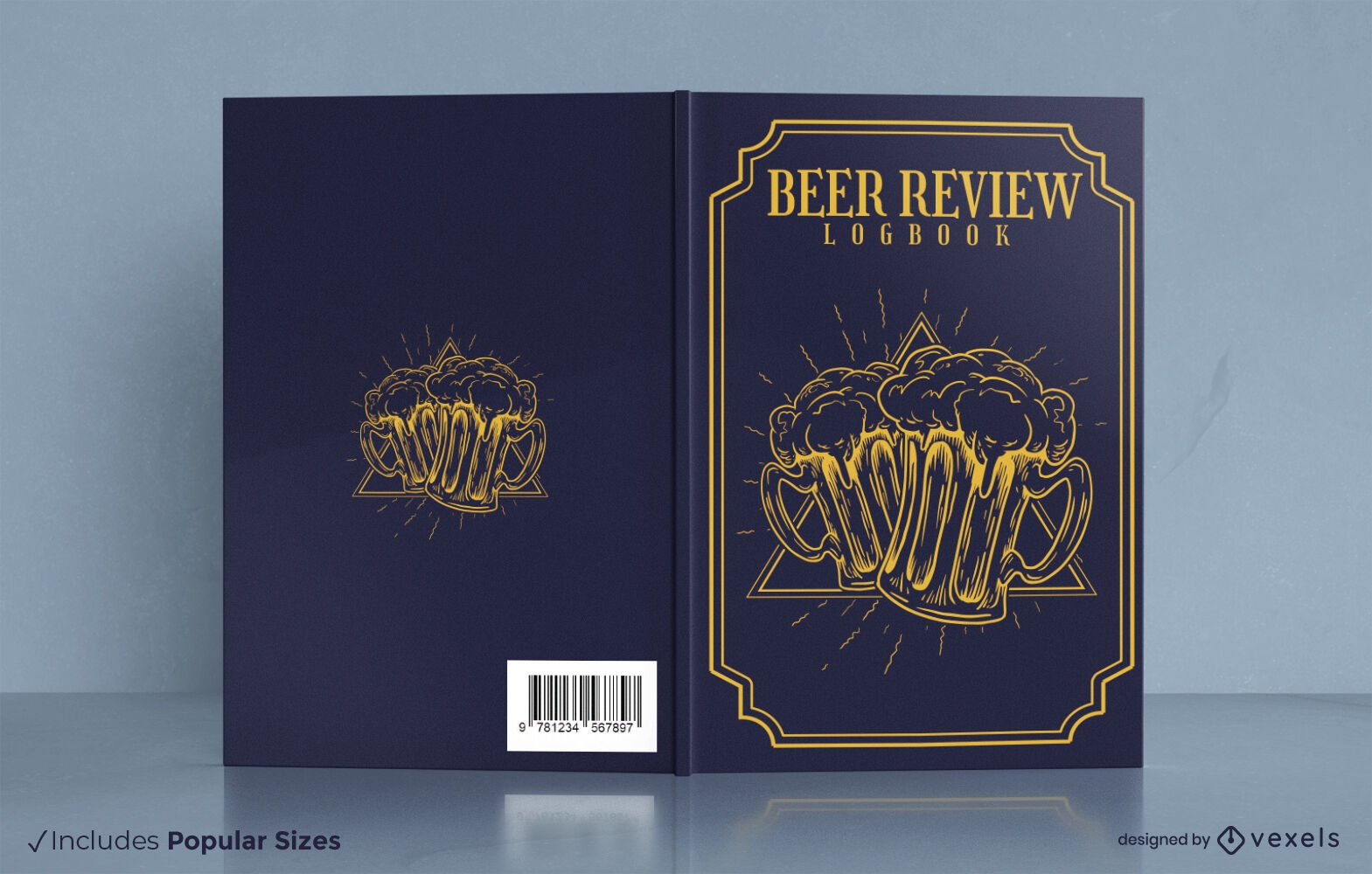 Beer tasting review book cover design