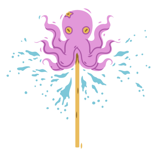Design divertido de polvo rosa com respingos Desenho PNG