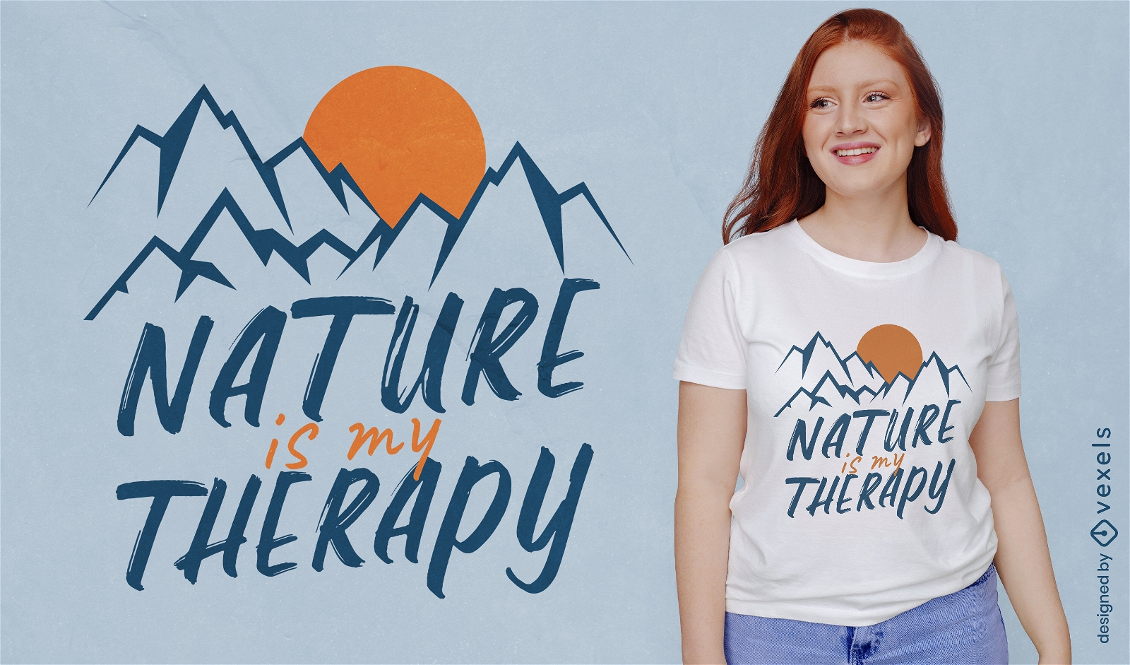 Die Natur ist mein Therapie-T-Shirt-Design