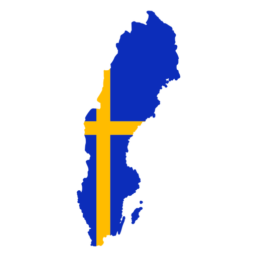 La bandera de Suecia Diseño PNG