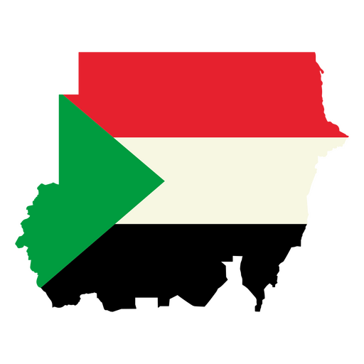 Die Flagge des Sudan PNG-Design