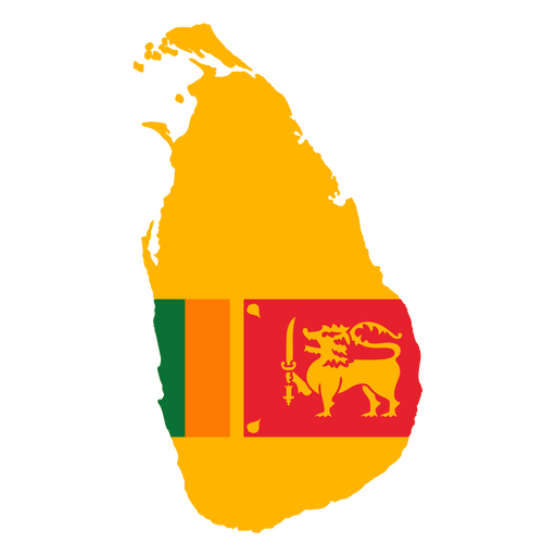 Die Flagge Sri Lankas PNG-Design