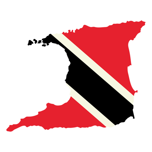 A bandeira de Trinidad e Tobago Desenho PNG