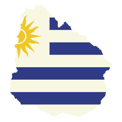 Die Flagge Uruguays PNG-Design