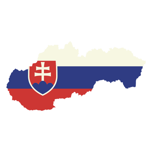 Die Flagge der Slowakei PNG-Design