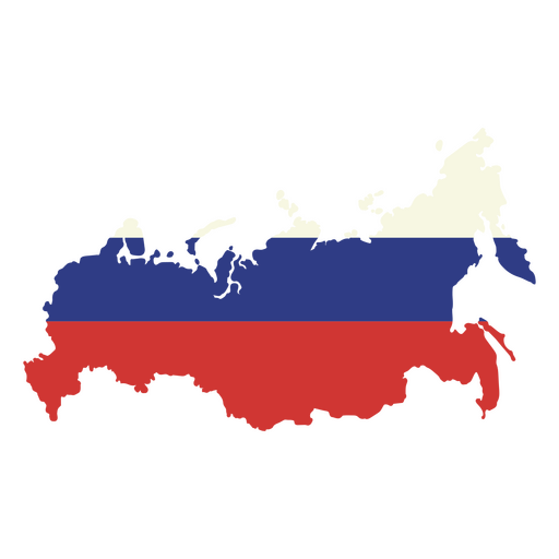 Die Flagge Russlands PNG-Design