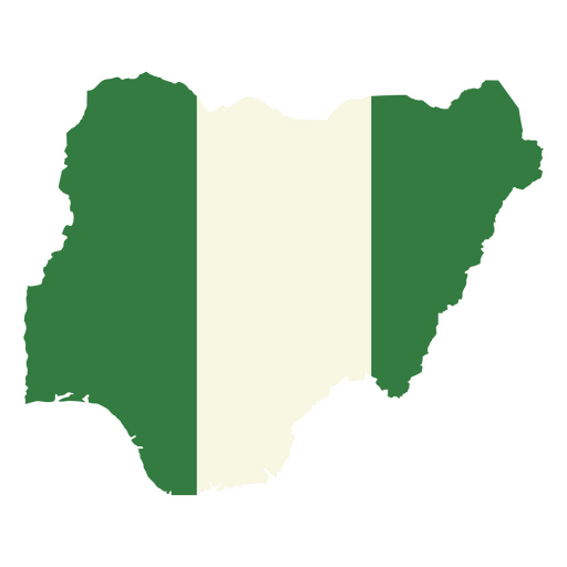 La bandera de Nigeria Diseño PNG