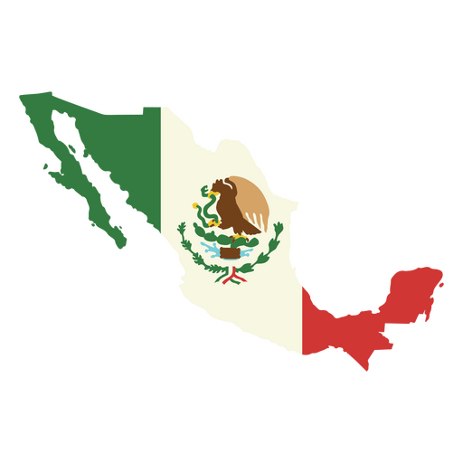 La Bandera de Mexico Diseño PNG