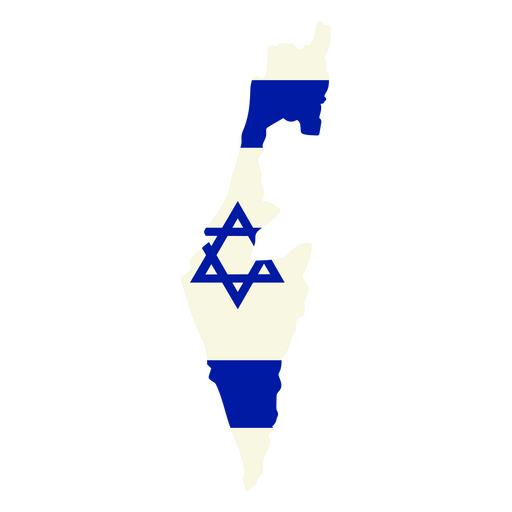 The flag of israel PNG Design