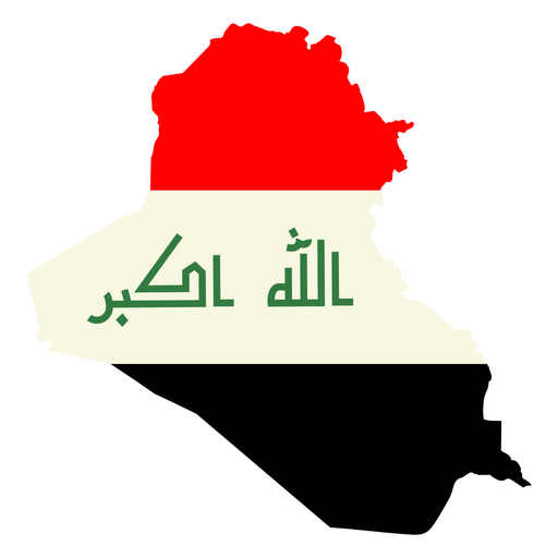 La bandera de Irak Diseño PNG