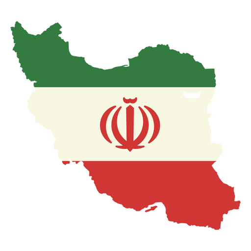 La bandera de Irán Diseño PNG