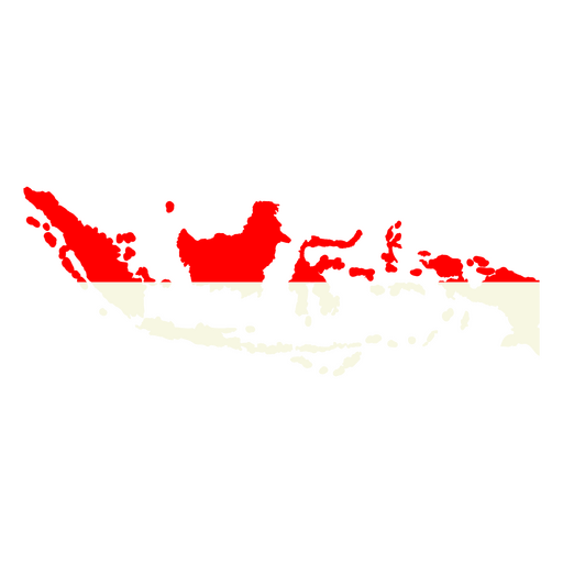 La bandera de Indonesia Diseño PNG