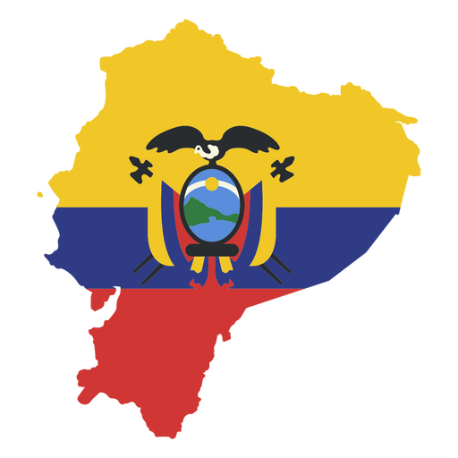 Die Flagge Ecuadors PNG-Design