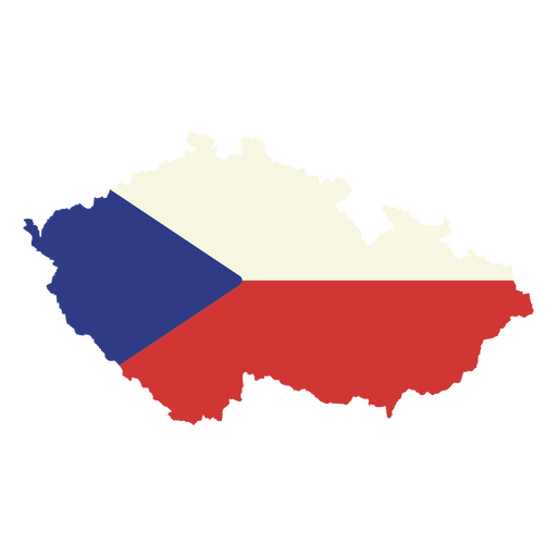 The flag of czech republic PNG Design
