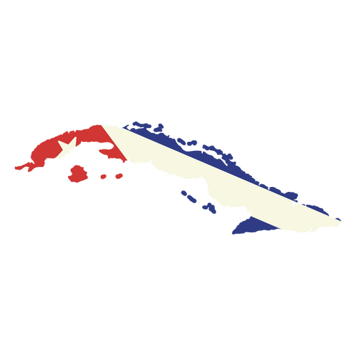 Die Flagge Kubas PNG-Design