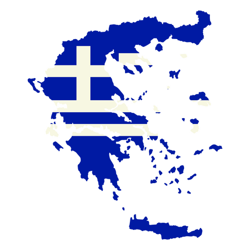 La bandera de Grecia Diseño PNG