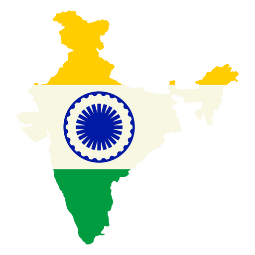A bandeira da Índia Desenho PNG