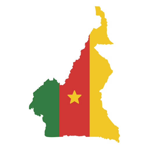 La bandera de Camerún Diseño PNG