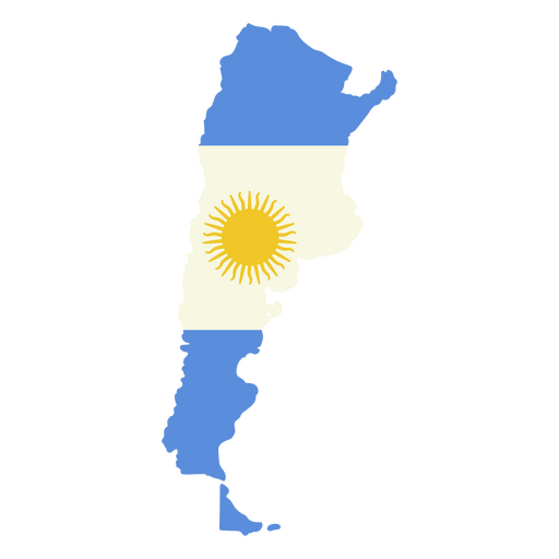 Die Flagge Argentiniens PNG-Design