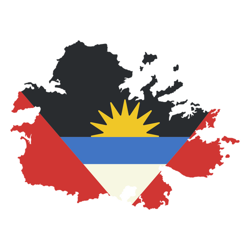 The flag of antigua and barbuda PNG Design