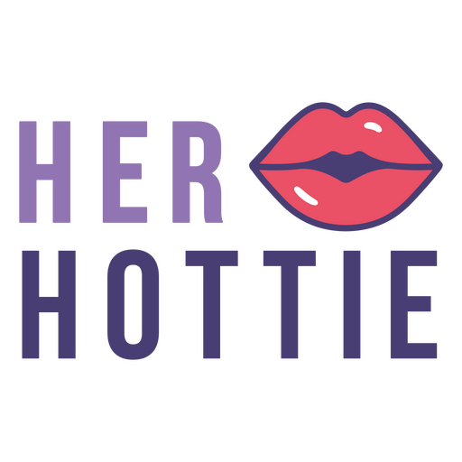 Her hottie lips quote PNG Design