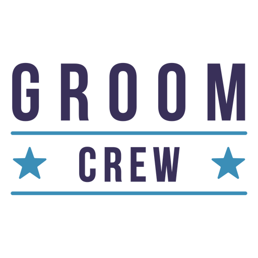 The groom crew quote PNG Design